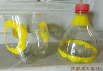 maison pour oiseau avec bouteille plastique