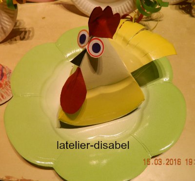 cocotte avec assiette de carton